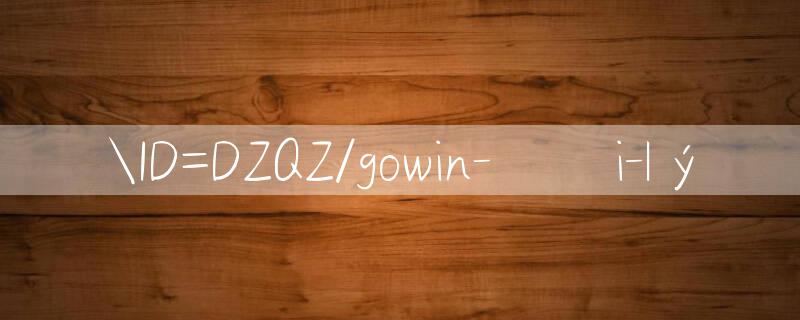 ID=DZQZ/gowin Home page